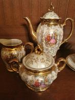Italiaans - Koffieservies (15) - Porselein - Met goud