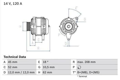 Dynamo / Alternator ALFA ROMEO 156 (1.9 JTD,1.9 JTD 16V,2..., Auto-onderdelen, Motor en Toebehoren, Nieuw, Ophalen of Verzenden