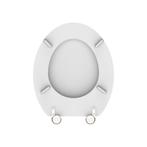Toiletzitting Schutte White MDF RVS Scharnieren Wit, Ophalen of Verzenden, Nieuw