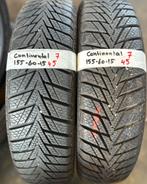 2x155-60-15 continental winter 7mm €45 per band 155 60 15, Auto-onderdelen, Banden en Velgen, Ophalen, Gebruikt, Winterbanden