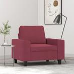 vidaXL Fauteuil 60 cm stof wijnrood, Huis en Inrichting, Banken | Bankstellen, Eenpersoons, Verzenden, Nieuw, Minder dan 150 cm
