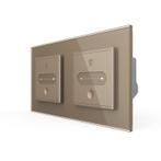 Livolo | Goud | SR | 2 | Slide-Dimmer, Nieuw