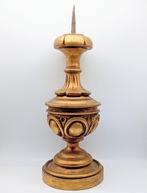 Kaarsenhouder - Bladgoud - 48 cm, Antiek en Kunst