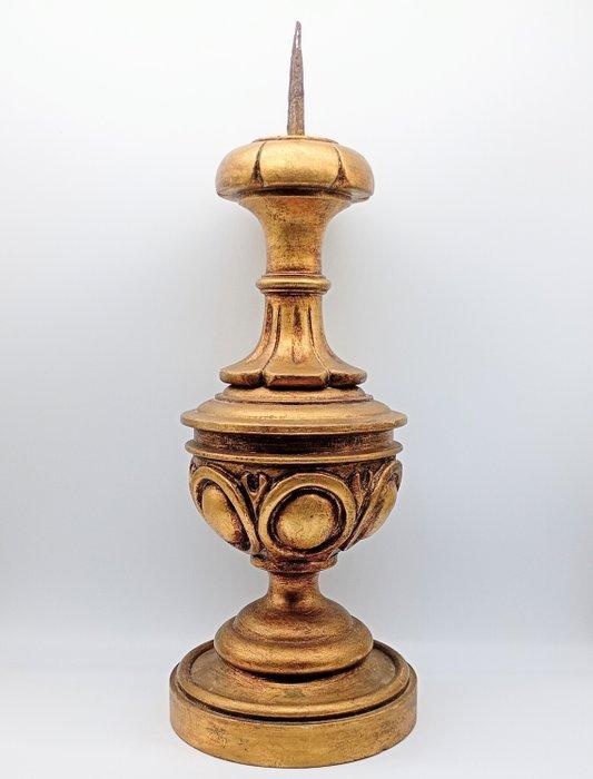 Kaarsenhouder - Bladgoud - 48 cm, Antiek en Kunst, Kunst | Niet-Westerse kunst