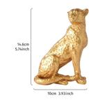 Gouden Luipaard Sculptuur | Luxe Decoratie voor Interieur, Hobby en Vrije tijd, Schilderen, Verzenden, Nieuw
