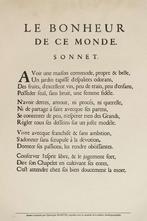 Christoffel Plantijn, Bonheur de ce Monde, Ophalen
