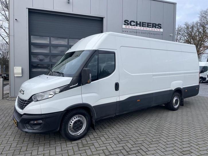 Iveco Daily 35S16V Aut. 410L H2 Airco, Auto's, Bestelauto's, Lease, Zwart, Automaat, Wit, Iveco, Financial lease, Leder en Stof