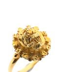 Antiek gouden ring van een mutsenbel (vintage) (vintage), Gebruikt, Overige kleuren, Ophalen of Verzenden, 17 tot 18