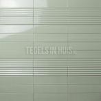 Wandtegel costa nova decor ribbel praia tansy groen glans, Ophalen, Nieuw, 10 m² of meer, Wandtegels