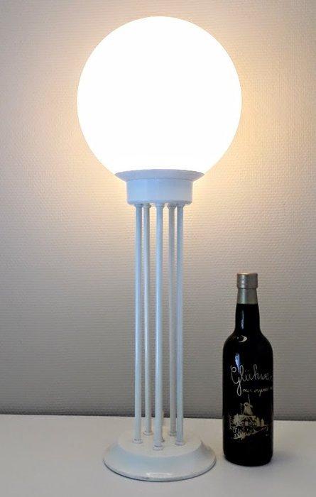 Tafellamp - Metaal, glas - Vintage bollamp - vloer/tafellamp, Antiek en Kunst, Kunst | Designobjecten