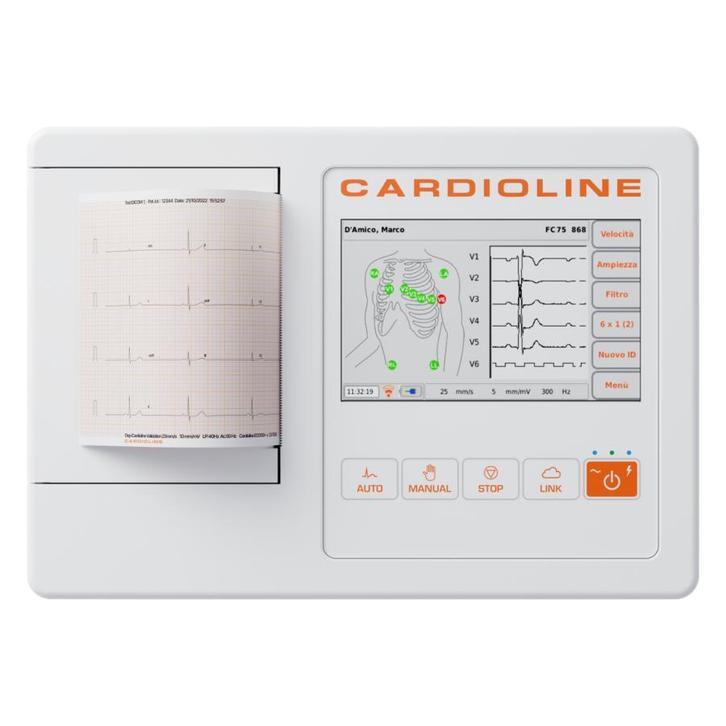 Cardioline 100L basic - 5 inch touch screen 3-6-12 kanaals, Diversen, Verpleegmiddelen, Nieuw, Verzenden