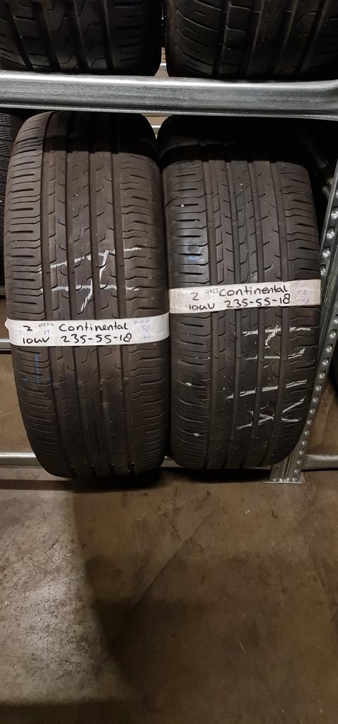 2x 235-55-18 Continental Zomer 5.8mm €60 Per Band 235 55 18, Auto-onderdelen, Banden en Velgen, 18 inch, Zomerbanden, 235 mm, Personenwagen