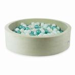 Mintkleurige velvet ballenbak met 400 ballen – veilig en.., Ophalen of Verzenden, Nieuw