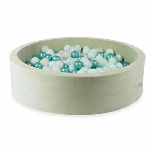 Mintkleurige velvet ballenbak met 400 ballen – veilig en.., Kinderen en Baby's, Speelgoed | Educatief en Creatief, Nieuw, Ophalen of Verzenden