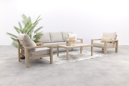 Verano/Atlanta stoel-bank loungeset (4-delig) - Latte, Tuin en Terras, Tuinsets en Loungesets, Loungeset, Nieuw, Overige materialen