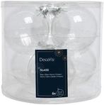 Glazen kerstballen parelmoer iriserend transparant 80 mm, Ophalen of Verzenden, Nieuw