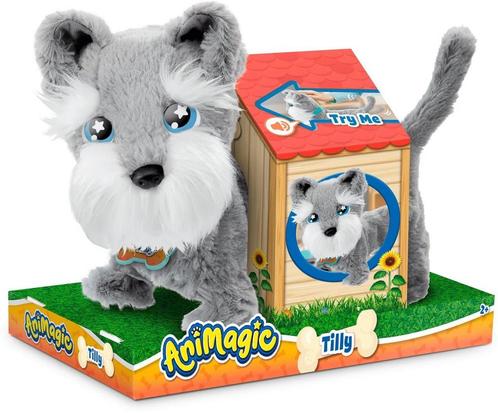 Animagic - Tilly Terrier - Knuffelhond - Interactieve, Kinderen en Baby's, Speelgoed | Knuffels en Pluche, Nieuw, Ophalen of Verzenden