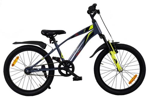 2Cycle Panter - 20 inch - Grijs-Geel - Kinderfiets - 6 tot 8, Fietsen en Brommers, Fietsen | Jongens, 20 inch, Nieuw, Verzenden