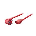 C13 kabel | ProCable | 1.8 meter (Haaks, Rood), Computers en Software, Pc- en Netwerkkabels, Verzenden, Nieuw