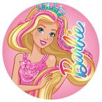 Decoratie Sheet Barbie Ø20cm, Verzenden, Nieuw