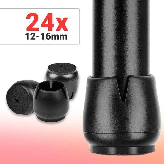 2dekans | Volcan - Stoelpoot Doppen - 12-16mm - AntiKras, Huis en Inrichting, Woonaccessoires | Overige, Zo goed als nieuw, Ophalen of Verzenden