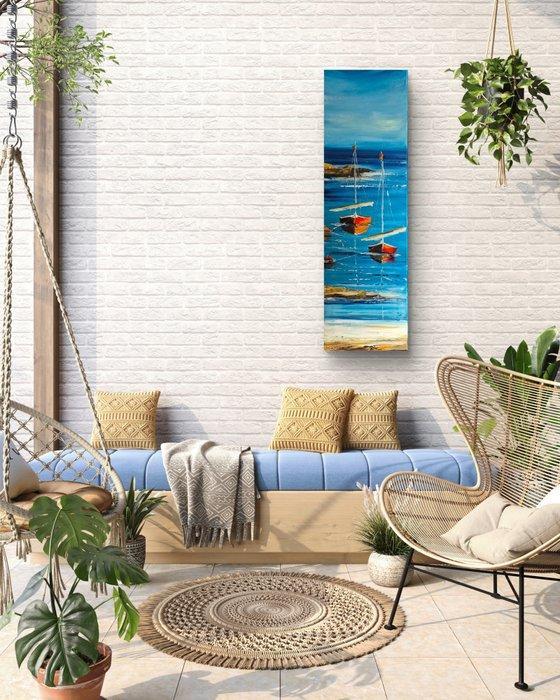 Petra Erengil - In der Mole, Antiek en Kunst, Kunst | Schilderijen | Modern