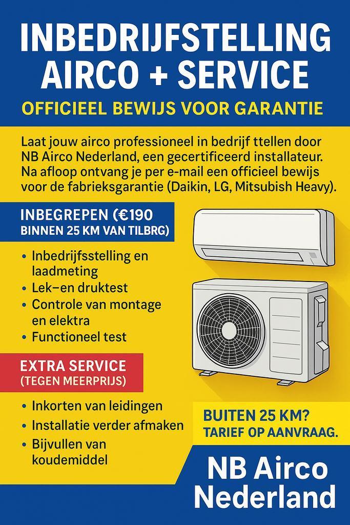 Inbedrijfstelling Airco + Afmontage en Service |, Diensten en Vakmensen, Loodgieters en Installateurs, Installatie, Onderhoud