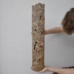 Vaas - H. 59 cm - Steengoed - Grand vase nerikomi