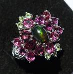 Opaal - Zilver, Ring Jardin de Minuit en Zwarte Opaal:, Antiek en Kunst