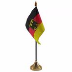 Duitsland met adelaar versiering tafelvlag 10 x 15 cm - Du.., Ophalen of Verzenden, Nieuw