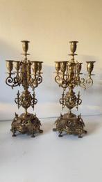 Kroonluchter (2) - Verguld brons - Prachtige bronzen