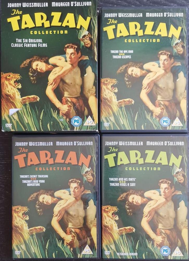 Tarzan collection - 6 films -               Gratis verzenden, Cd's en Dvd's, Dvd's | Tv en Series, Zo goed als nieuw, Boxset, Actie en Avontuur