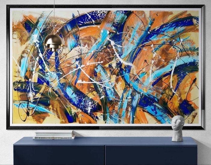 Luc Mora - La main bleue - XXXL, Antiek en Kunst, Kunst | Designobjecten