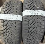 2x215-55-16 Continental Winter 2x6m €45 Per Band 215 55 16, Auto-onderdelen, Banden en Velgen, Ophalen, 16 inch, Winterbanden