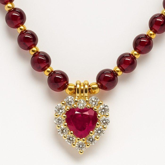 Zonder minimumprijs - Ketting met hanger - 18 karaat Geel, Sieraden, Tassen en Uiterlijk, Antieke sieraden