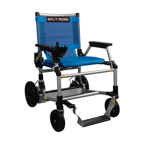 SplitRider - Lichtste Elektrische Rolstoel - Zilver/Blauw, Diversen, Rolstoelen, Nieuw, Ophalen of Verzenden