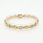Armband - 18 karaat Geel goud, Witgoud Diamant (Natuurlijk), Sieraden, Tassen en Uiterlijk, Armbanden, Nieuw