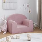 vidaXL Kinderbank zacht pluche roze, Verzenden, Nieuw