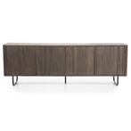 TV-Meubel James - 180cm - Bruin - 95953 - tv-meubels, Huis en Inrichting, Kasten | Buffetkasten, Nieuw, Overige materialen