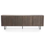 TV-Meubel James - 180cm - Bruin - 95953 - tv-meubels, Huis en Inrichting, Kasten | Buffetkasten, Nieuw, Overige materialen