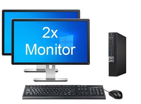 ACTIE: Dell OptiPlex 7050 Micro i5 6e Gen incl. 2 Monitoren, Computers en Software, Desktop Pc's, 8 GB, Ophalen of Verzenden
