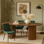 Mangohouten Eettafel Maeve 180x100 cm Walnoot, Verzenden, Nieuw, Industriële meubels, Overige vormen