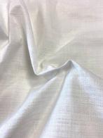 Prestigieus puur linnen mengsel stof, wit, consistent en