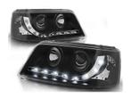 LED DRL koplampen Black 2 geschikt voor VW T5, Auto-onderdelen, Verlichting, Verzenden, Nieuw, Volkswagen