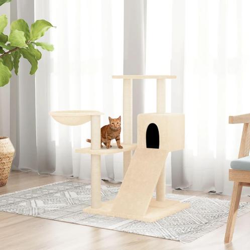 vidaXL Kattenmeubel met sisal krabpalen 82 cm crèmekleurig, Dieren en Toebehoren, Katten-accessoires, Nieuw, Verzenden