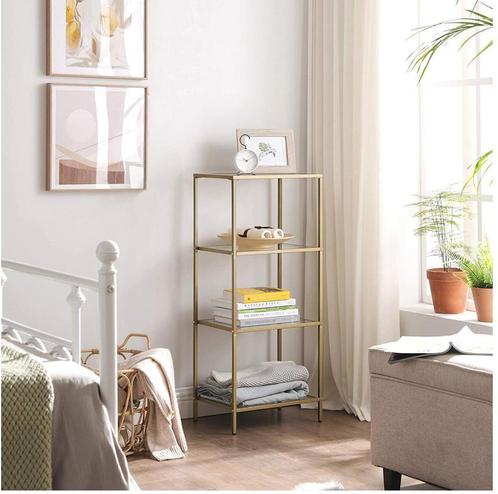 Hoppa! Badkamer Plank Glas Goudkleurig van €36 voor €26, Huis en Inrichting, Kasten | Overige, Nieuw, Ophalen of Verzenden