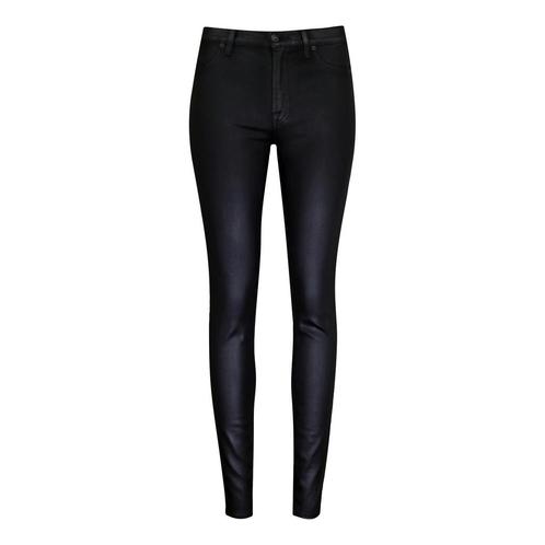 7 for all Mankind • coated skinny jeans zwart • 31, Kleding | Dames, Broeken en Pantalons, Zwart, Nieuw, Verzenden