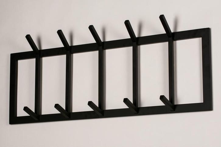 Rietveld Kapstokken - Zwart - Staal, Metaal, Huis en Inrichting, Woonaccessoires | Kapstokken, Verzenden