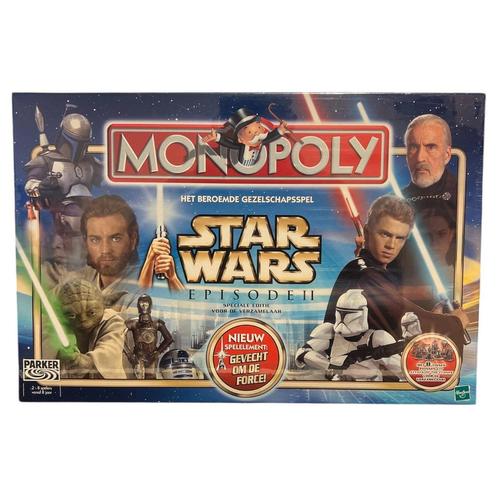 Hashbro Monopoly - Star Wars Episode II - Nederlandstalig Bo, Hobby en Vrije tijd, Gezelschapsspellen | Bordspellen, Nieuw, Verzenden