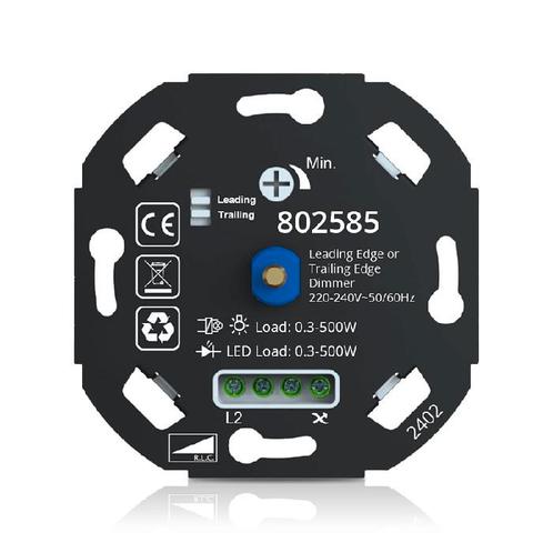 LED dimmer voor panelen | 0.3-500 watt | Universeel | Fase a, Doe-het-zelf en Verbouw, Elektra en Kabels, Overige typen, Nieuw